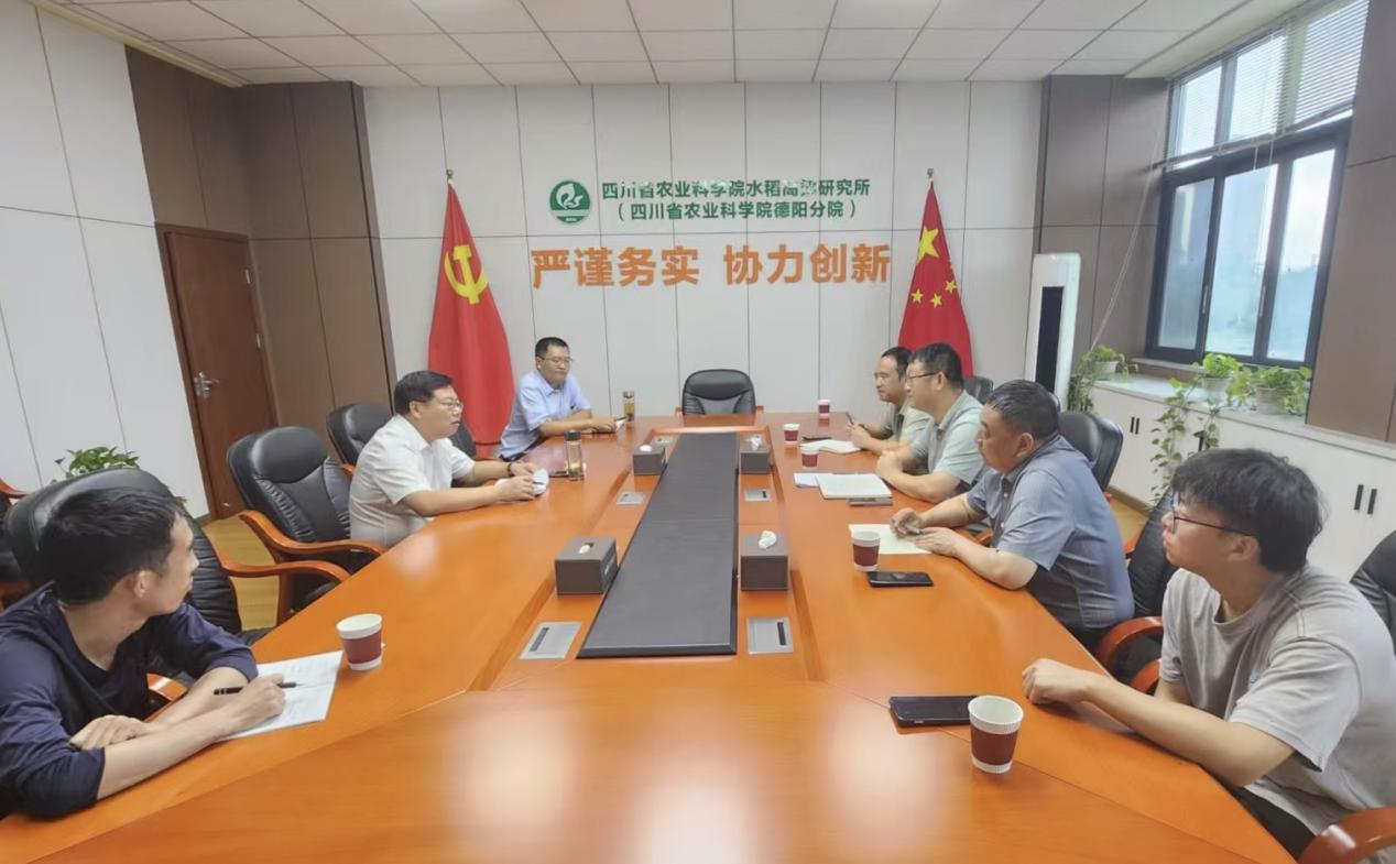 西大农科公司到省农科院水稻高粱钻研所调查互换